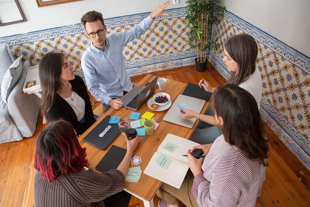 professional team meeting discussion