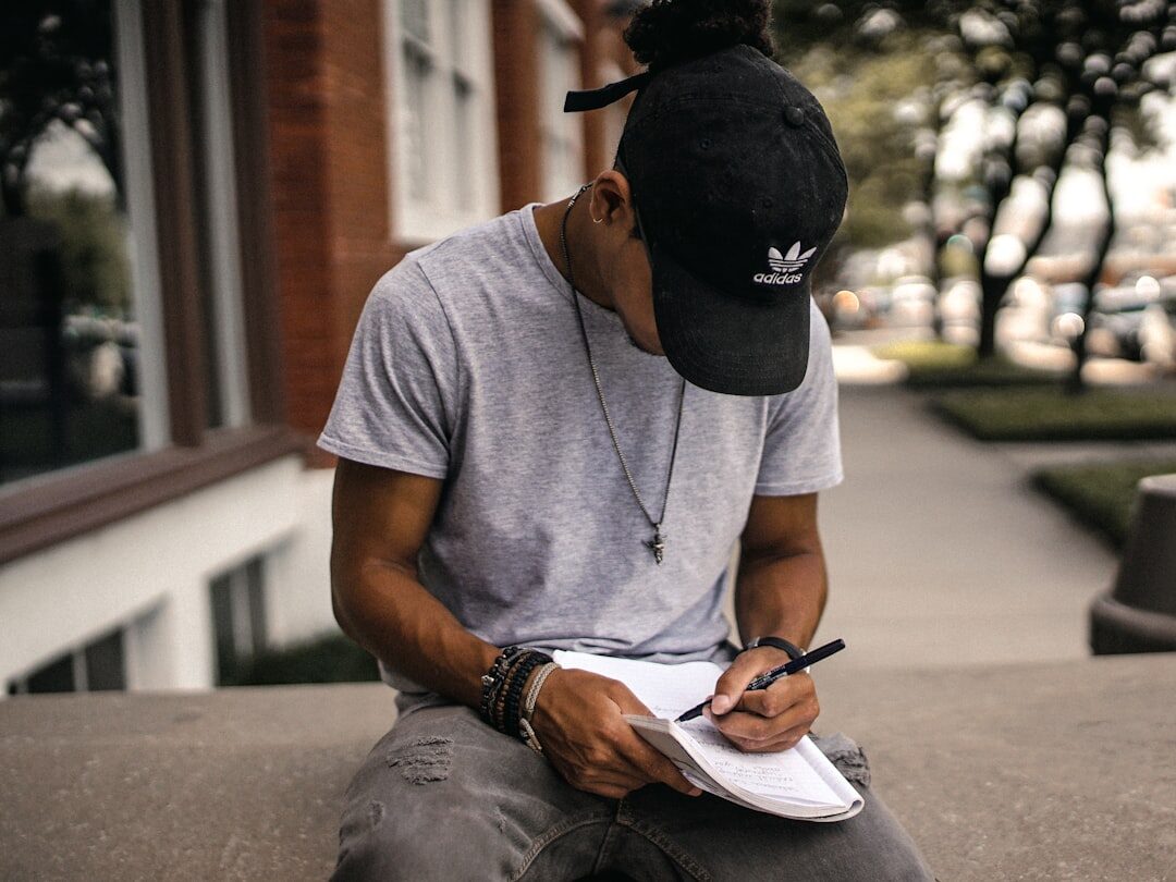 person journaling thoughts