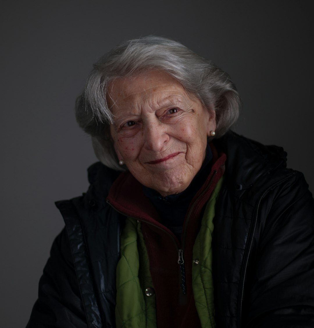 Studio portrait of a mature brazilian woman with short hair