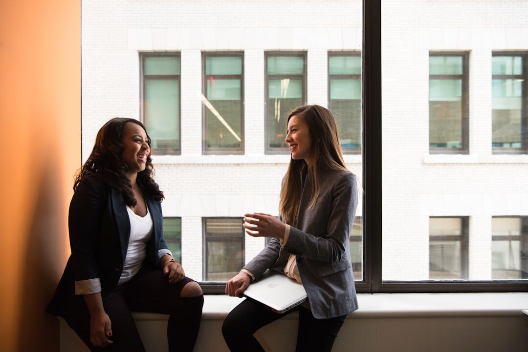 two people having conversation