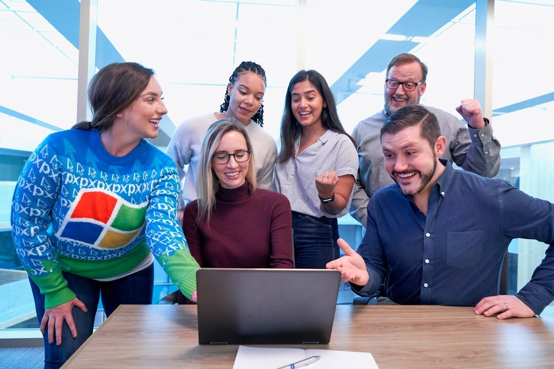 diverse team celebrating success